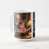 Mug Joyeux Grampa d'anniversaire (Devant gauche)