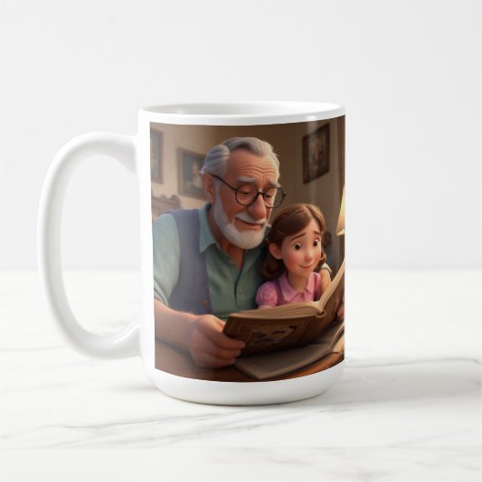 Mug Joyeux Grampa d'anniversaire (Gauche)