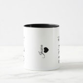 Mug Joyeux, Gratuit, Blessé Script (Centre)