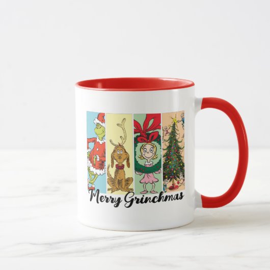 Mug Joyeux Grinchmas Collage de Fêtes (Droite)