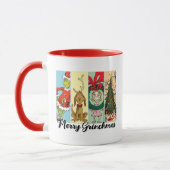 Mug Joyeux Grinchmas Collage de Fêtes (Gauche)