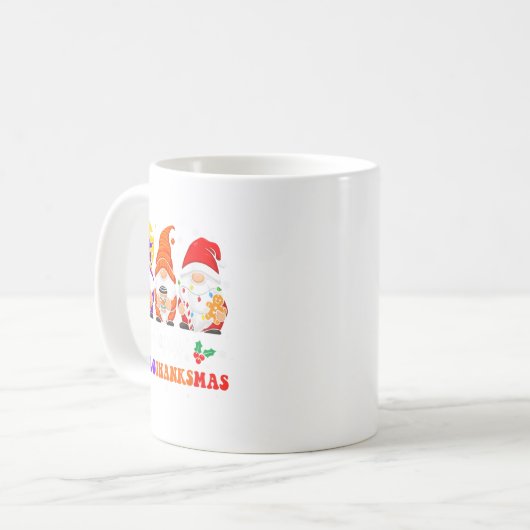 Mug Joyeux Hallothanksmas Gnomes Lover Halloween Joyeu (Devant gauche)