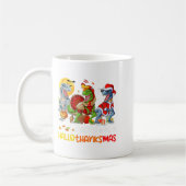 Mug Joyeux Hallothanksmas Thanksgiving Dinosaur T Rex (Gauche)