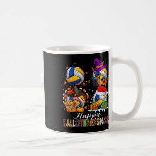 Mug Joyeux Hallothanksmas Volleyball Halloween Thanksg