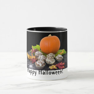 Mug Joyeux Halloween ! Café citrouille & Cupcakes