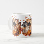 Mug Joyeux Halloween Chats et Citrouilles (Devant gauche)