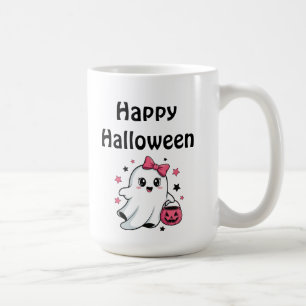 Mug Joyeux Halloween Citrouille Mignonne Fantôme