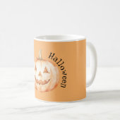 Mug Joyeux Halloween Citrouille Orange (Devant droit)