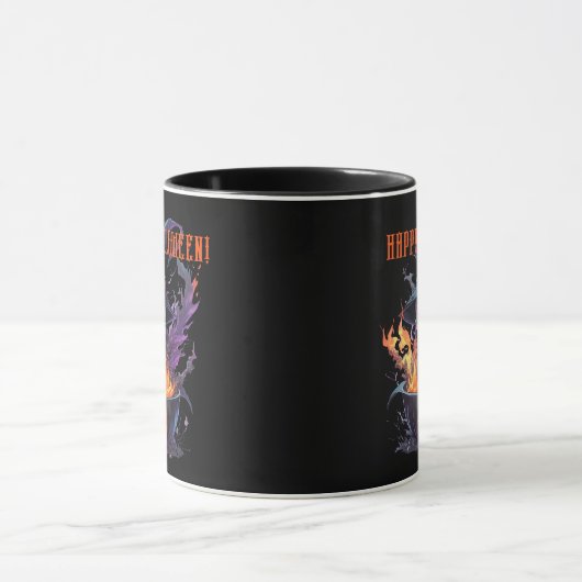 Mug Joyeux Halloween ! Crâne des sorcières (Centre)