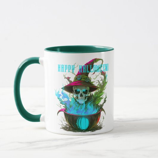 Mug Joyeux Halloween ! Crâne des sorcières (Gauche)