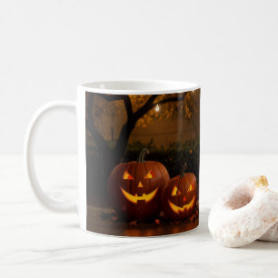 Mug Joyeux Halloween, de mignons Citrouilles sculptés