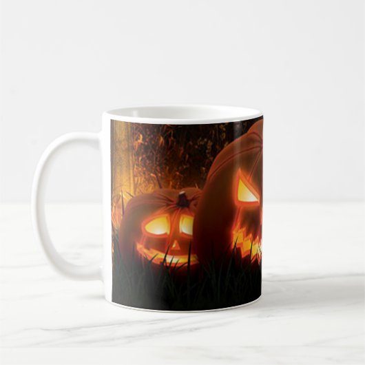 Mug Joyeux Halloween Déplaisant Jack-O-Lanterns Éffray (Gauche)