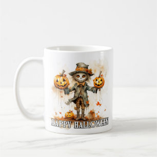 Mug Joyeux Halloween Épouvantail en automne