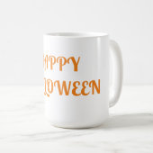 Mug Joyeux Halloween femmes orange noir (Devant droit)