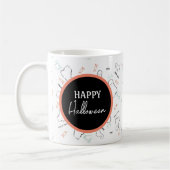 Mug Joyeux Halloween Ghost Candy main Lettering Doodle (Gauche)