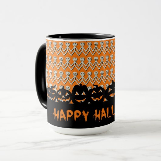 Mug Joyeux Halloween Jack-O-Lanterns (Devant gauche)