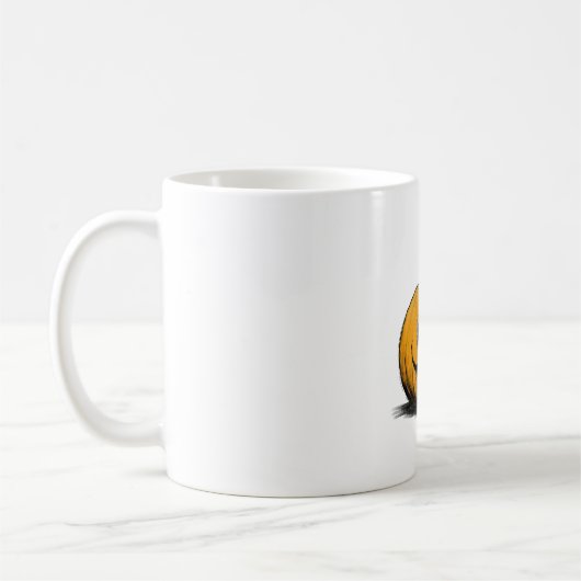 Mug Joyeux Halloween Jack O'Lantern Adulte Naturel (Gauche)