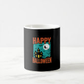 Mug Joyeux Halloween Maison Hantée Design de Sorcière (Centre)