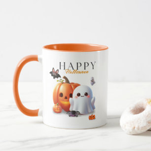 Mug Joyeux Halloween noir et orange