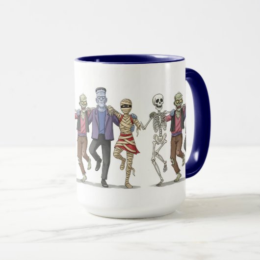 Mug Joyeux Halloween par Natasha Us (Devant droit)