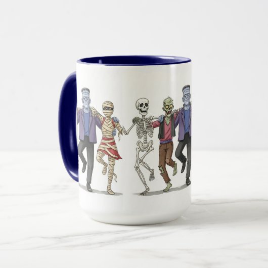 Mug Joyeux Halloween par Natasha Us (Devant gauche)