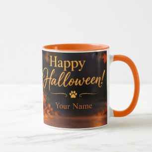 Mug Joyeux Halloween personnalisé Chien surpris