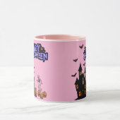 Mug Joyeux Halloween rose clair (Centre)