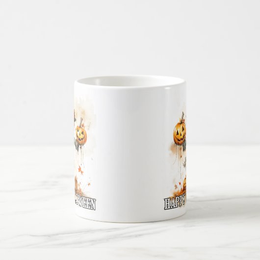 Mug Joyeux Halloween | Scarecrow En Automne (Centre)