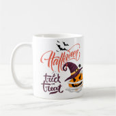 Mug Joyeux Halloween Trick ou Citrouille de traitement (Gauche)