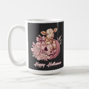 Mug Joyeux Halloween Veau Bébé dans une Citrouille Ros