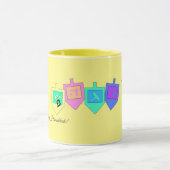 Mug Joyeux Hanouka Anglais Hébreu (Centre)