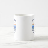 Mug Joyeux Hanoukka Menorah Juif Juif Cute bougies (Centre)