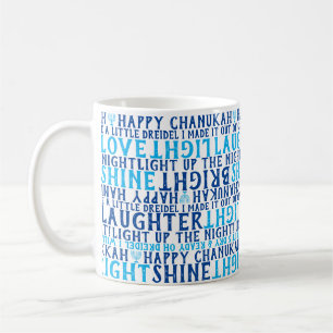 Mug JOYEUX HANUKKA Amour Lumière Rire Typographie