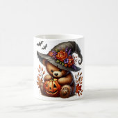 Mug Joyeux Helloween Ourson Sorcier Mignon Vacances (Centre)