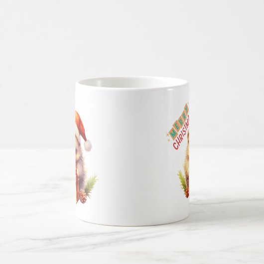 Mug Joyeux Hérisson de Noël (Centre)