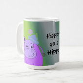 Mug Joyeux hippo - Hippopotame violet (Devant gauche)