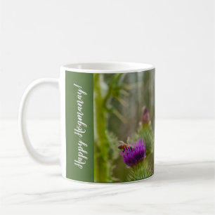 Mug Joyeux Hogmanay Chardon Écossais Abeilles à Miel