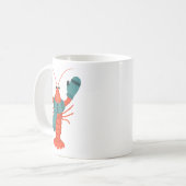 Mug Joyeux Homard d'Hiver de Fêtes (Devant gauche)