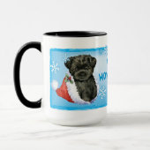 Mug Joyeux Howliday Affenpinscher (Gauche)