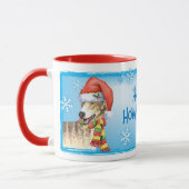 Mug Joyeux Howliday Greyhound (Gauche)