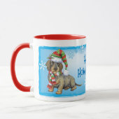 Mug Joyeux Howlidays À poils durs Dachshund (Gauche)