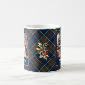 Mug Joyeux Howlidays Chien Bleu Vert Rouge Rouge Plaid (Centre)