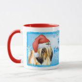 Mug Joyeux Howlidays Lhasa Apso (Gauche)