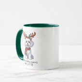 Mug Joyeux Howlidays Maltese Chien Christmas Coffee (Devant gauche)