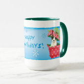 Mug Joyeux Howlidays Toy Fox Terrier (Devant droit)