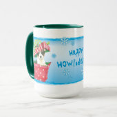 Mug Joyeux Howlidays Toy Fox Terrier (Devant gauche)