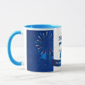 Mug Joyeux Israel Independence Day 75 Blue Star David (Gauche)