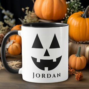 Mug Joyeux Jack-O-Lantern Face Personnalisé Halloween
