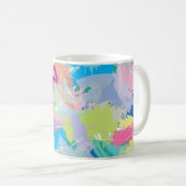 Mug Joyeux Jour Art Abstrait moderne coloré (Devant droit)