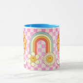 Mug Joyeux Jour bleu poignée (Centre)